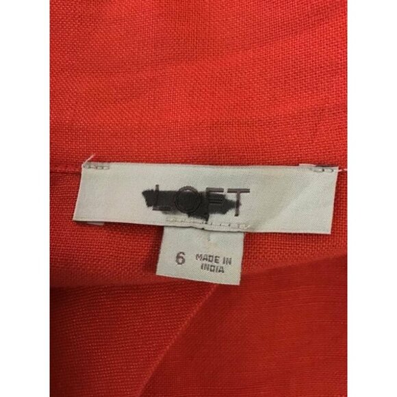 Ann Taylor Loft Midi Skirt Size 6 A-Line New - Picture 5 of 6